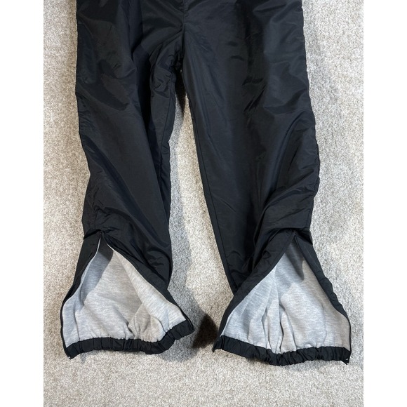 Ski Alpine Pants Men's Size Medium Black Windpants Sweatpants Insulated Pockets - Picture 4 of 7